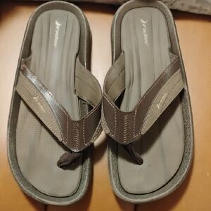Riders by Lee Men's Gray and Brown Sandals Size 9